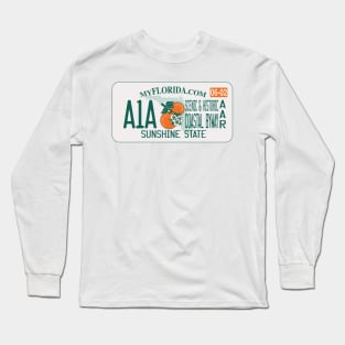 A1A Scenic & Historic Coastal Byway All-American Road license plate Long Sleeve T-Shirt